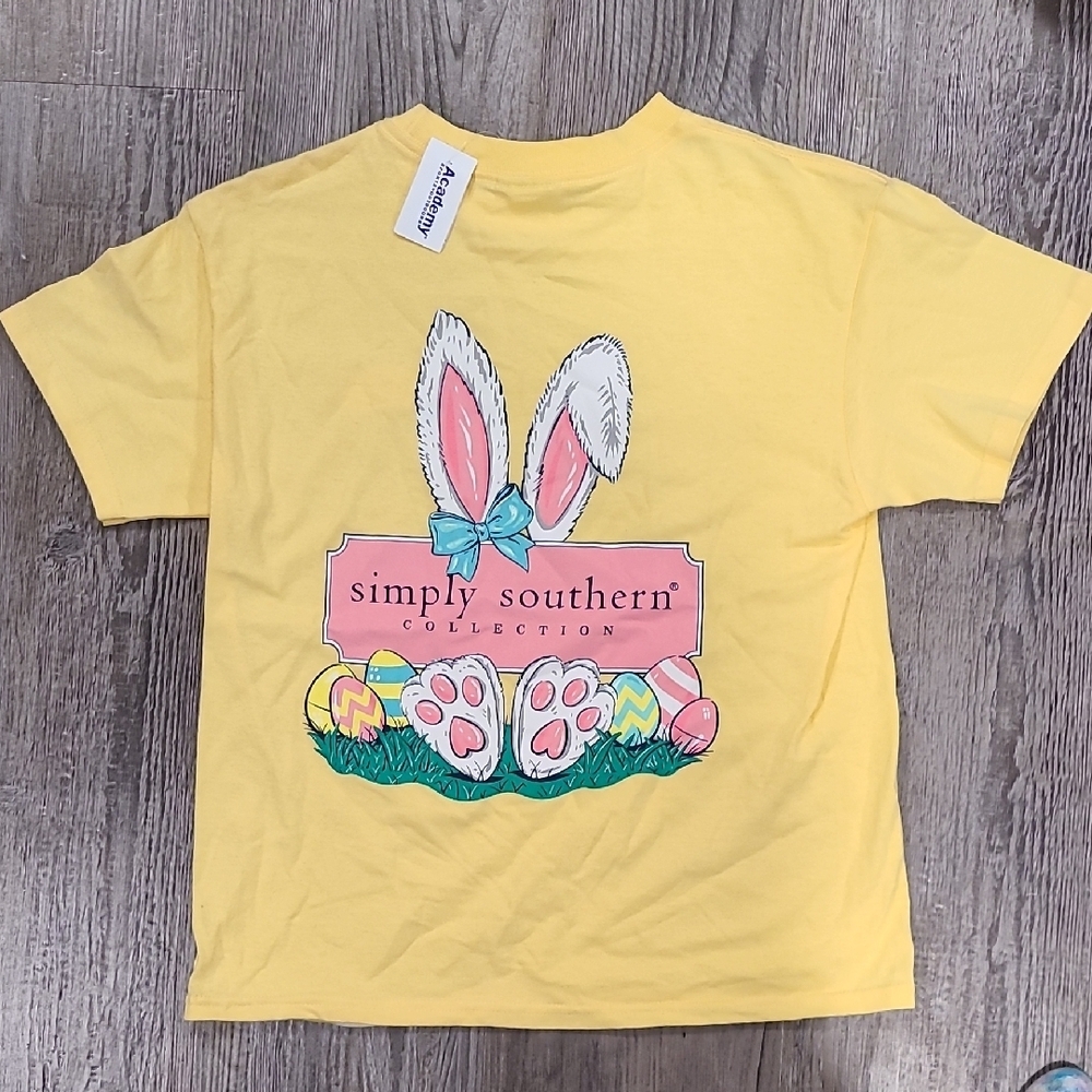 Simply Southern Yellow Easter T-Shirt Size Small